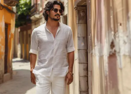 Purezza e Stile: Come Creare il Perfetto Look Total White per Uomo