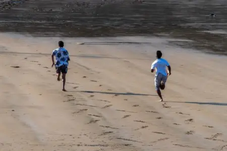 Allenamento in spiaggia